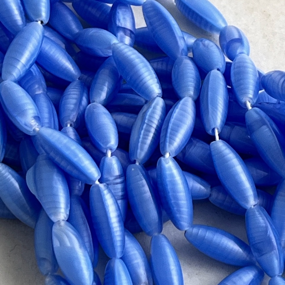 Blue Czech Glass Beads